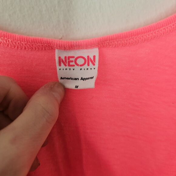 RARE American Apparel Florescent Pink Coachella 2012 Festival Tank Unisex M - Picture 3 of 3